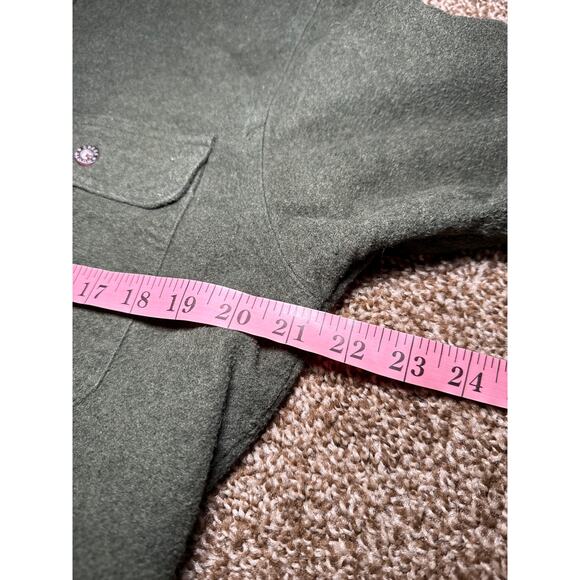 Moose Creek 100% cotton forest green button down shirt mens medium hunting chore - Picture 4 of 6